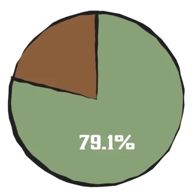 79 percent middle and high school